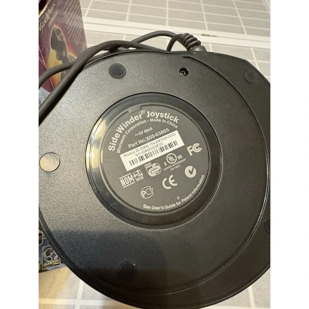 Microsoft USB SideWinder‎ Joystick Controller For PC Gaming X05-92626